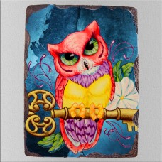 Baykuşlu Duvar Süsü